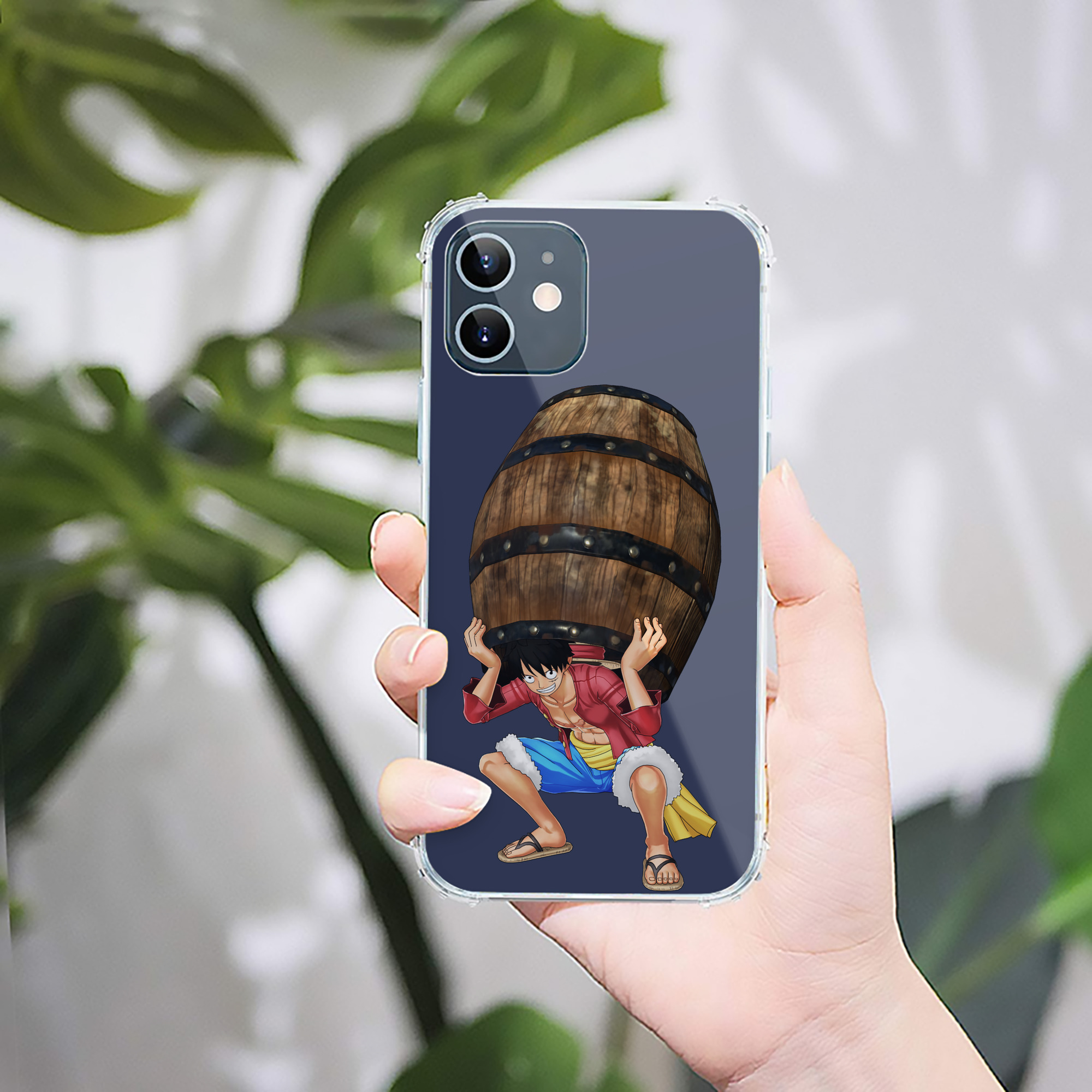 （画像用） ワンピース モンキー・D・ルフィ ONE PIECE Monkey D. Luffy 【iPhone 12シリーズ対応】透明スマホケース（クリアソフトケース）